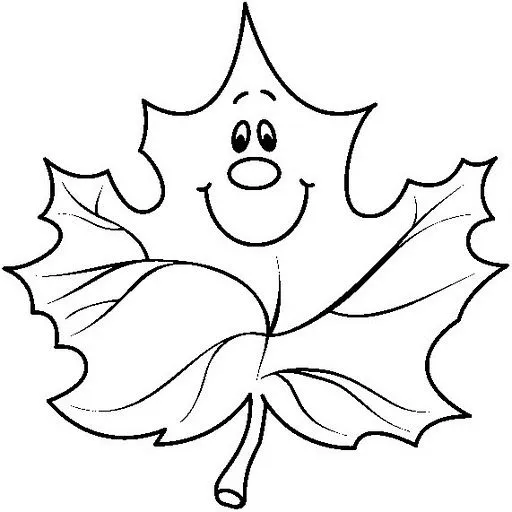 Hoja de otoño para imprimir - Imagui