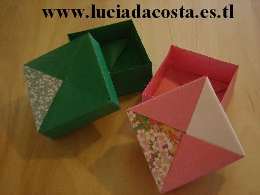 Hojas de Arte - ORIGAMI - Cajas-Box-Caixas