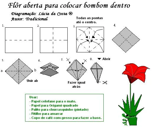 Hojas de Arte - ORIGAMI - Diagramas de Plegado