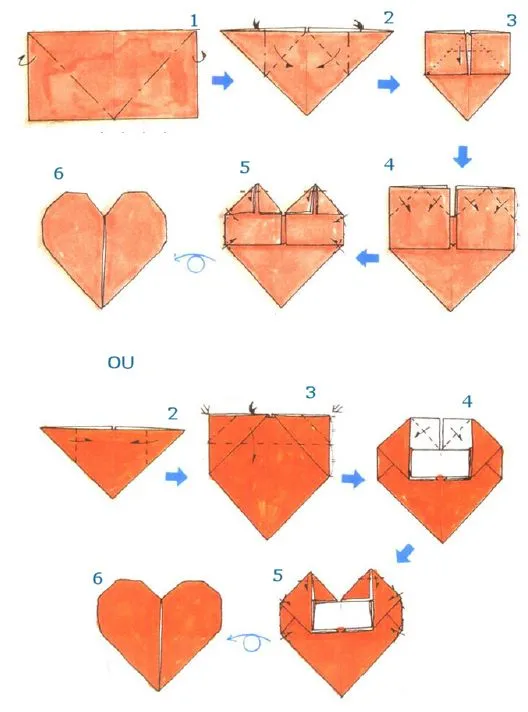 Hojas de Arte - ORIGAMI - Diagramas de Plegado