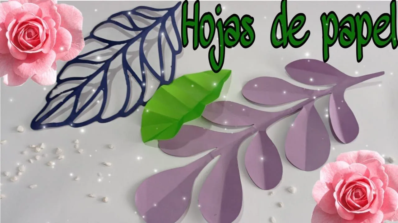 COMO HACER HOJAS DE PAPEL PARA DECORAR FLORES FACIL - YouTube COMO HACER HOJAS DE PAPEL PARA DECORAR FLORES FACIL - YouTube