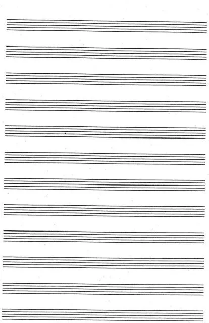 Hoja pautada para imprimir - Imagui