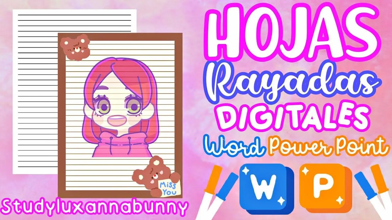 Hojas Rayadas en Word & Power Point ✨ Apuntes Digitales Bonitos ✨ Apuntes en Word - YouTube Hojas Rayadas en Word & Power Point ✨ Apuntes Digitales Bonitos ✨ Apuntes en Word - YouTube