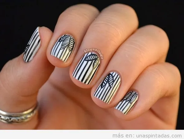 Hojas | uñas pintadas | Todo sobre el Nail Art, el arte de ... Hojas | uñas pintadas | Todo sobre el Nail Art, el arte de ...