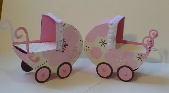 Carreolas de madera para baby shower - Imagui