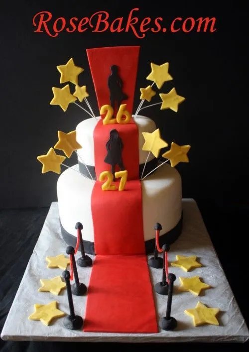 A Hollywood Red Carpet Cake - just in time for the Oscars ... A Hollywood Red Carpet Cake - just in time for the Oscars ...