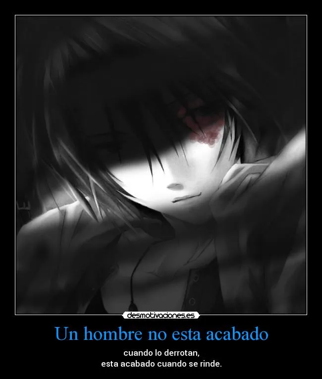 Anime triste hombre - Imagui