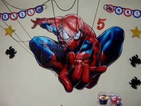 HOMBRE ARAÑA DECORACION - YouTube