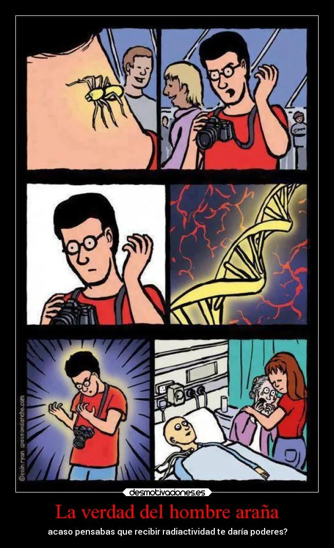 La verdad del hombre araña | Desmotivaciones