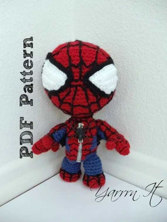 Items similar to Hombre Araña Sackboy Amigurumi Patrón en formato ...