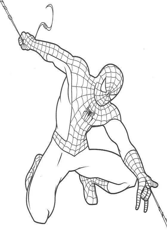 Hombre Araña (Spiderman) para colorear