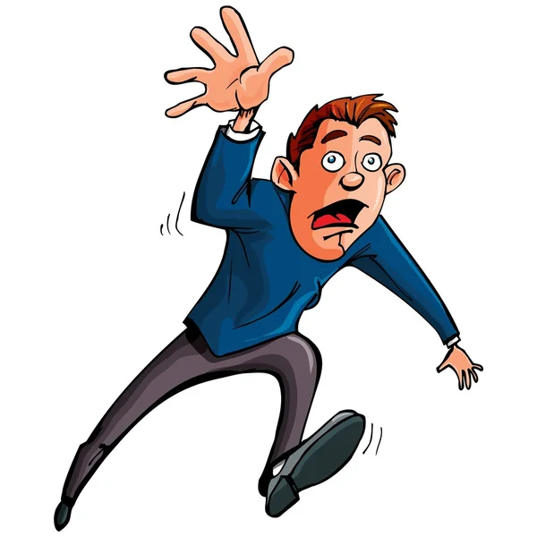 Hombre de dibujos animados corriendo y extendiéndome — Vector ... Hombre de dibujos animados corriendo y extendiéndome — Vector ...
