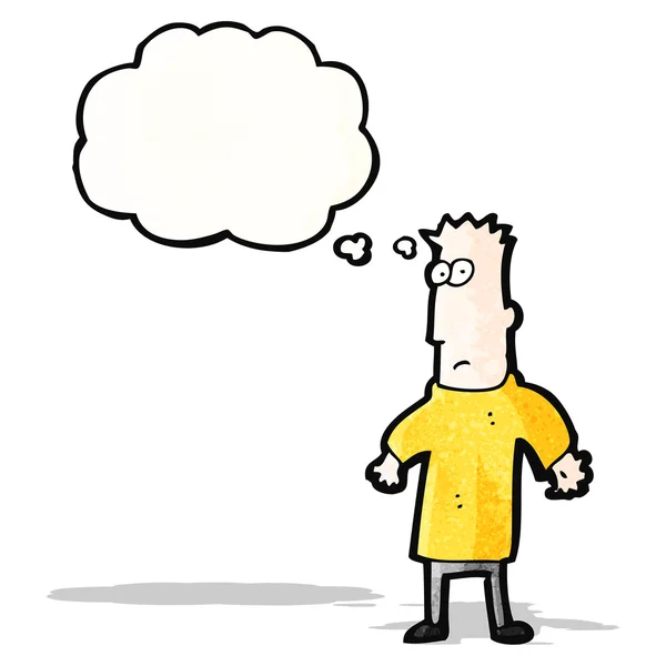 Hombre de dibujos animados pensando — Vector stock ... Hombre de dibujos animados pensando — Vector stock ...