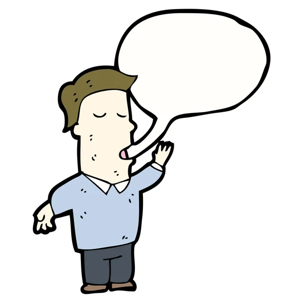 hombre hablando de dibujos animados — Vector stock ...