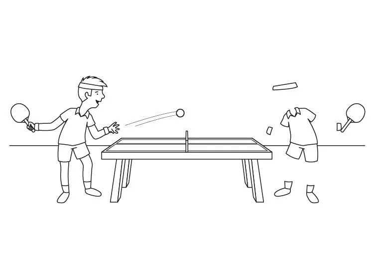 El hombre invisible y su hermano: dibujo para colorear e imprimir