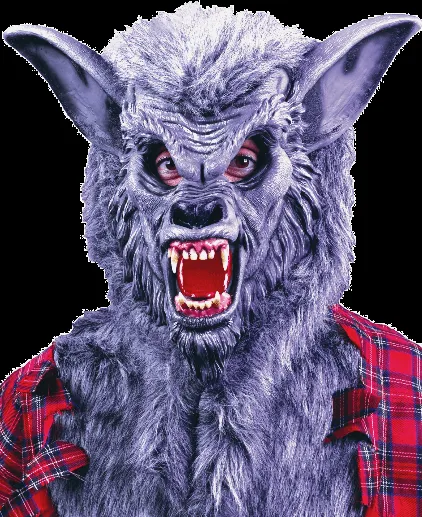 HOMBRE LOBO - Máscaras de terror de Halloween realista máscara HOMBRE LOBO - Máscaras de terror de Halloween realista máscara