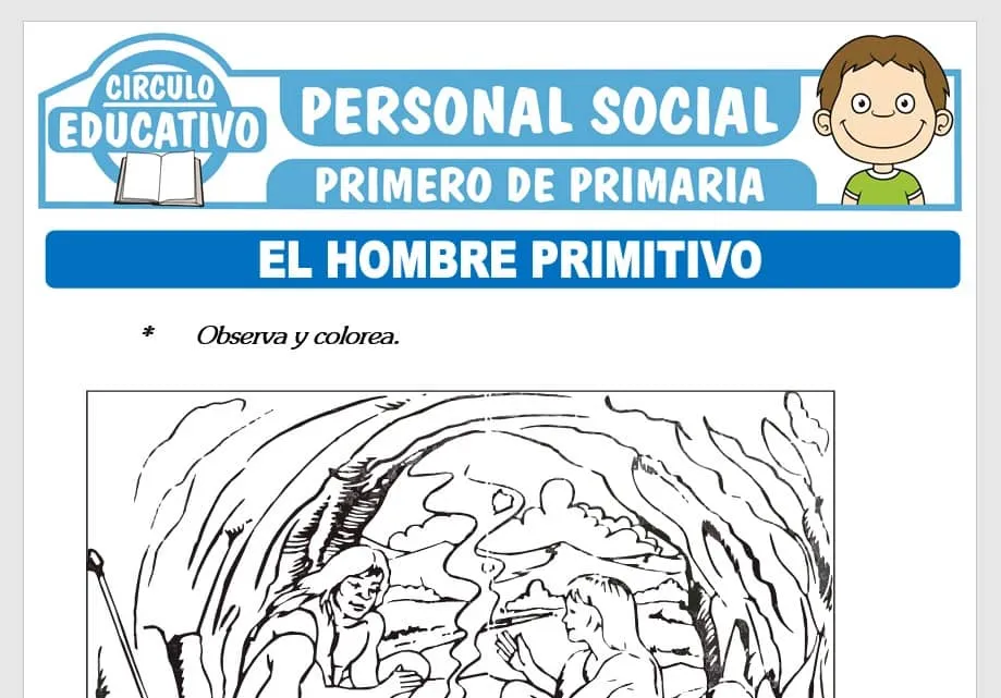 El Hombre Primitivo para Primero de Primaria – Fichas GRATIS El Hombre Primitivo para Primero de Primaria – Fichas GRATIS