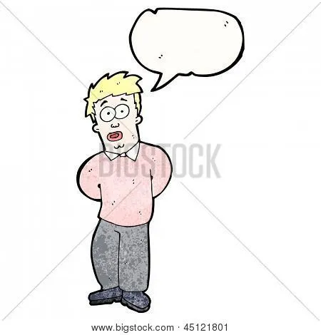 hombre tímido dibujos animados hablando Fotos stock e Imágenes ... hombre tímido dibujos animados hablando Fotos stock e Imágenes ...