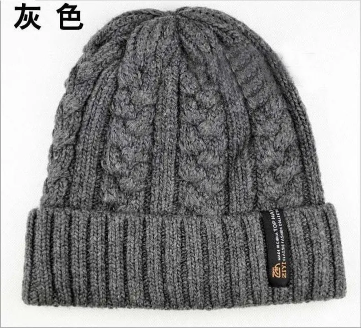 Hombres coreanos gorros sombreros del ganchillo hombre Skully ...