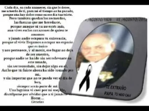 homenaje a mi padre en su primer aniversario luctuoso - YouTube