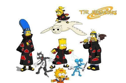 Homer Simpson Naruto: Shippuden Akatsuki The Simpsons Bart Simpson ... Homer Simpson Naruto: Shippuden Akatsuki The Simpsons Bart Simpson ...