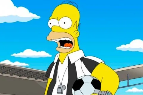 Homero Simpson árbitro de la Final del Mundial Brasil 2014 ... Homero Simpson árbitro de la Final del Mundial Brasil 2014 ...