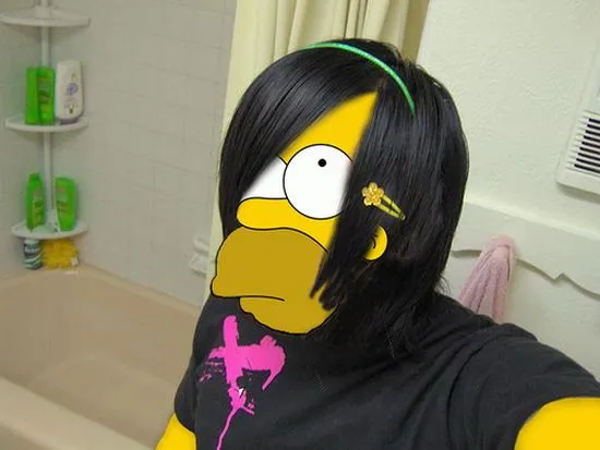 Homero simpson….en su faceta de emo | Lo mejor esta por venir Homero simpson….en su faceta de emo | Lo mejor esta por venir
