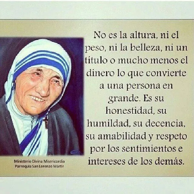 Honestidad. Decencia. Amabilidad. Respeto. Grandeza. Humanidad ...