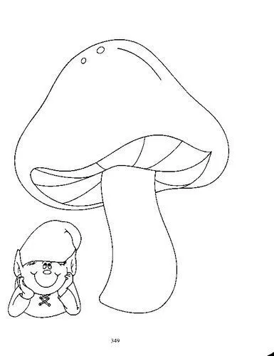 Dibujos de hongos para colorear - Imagui
