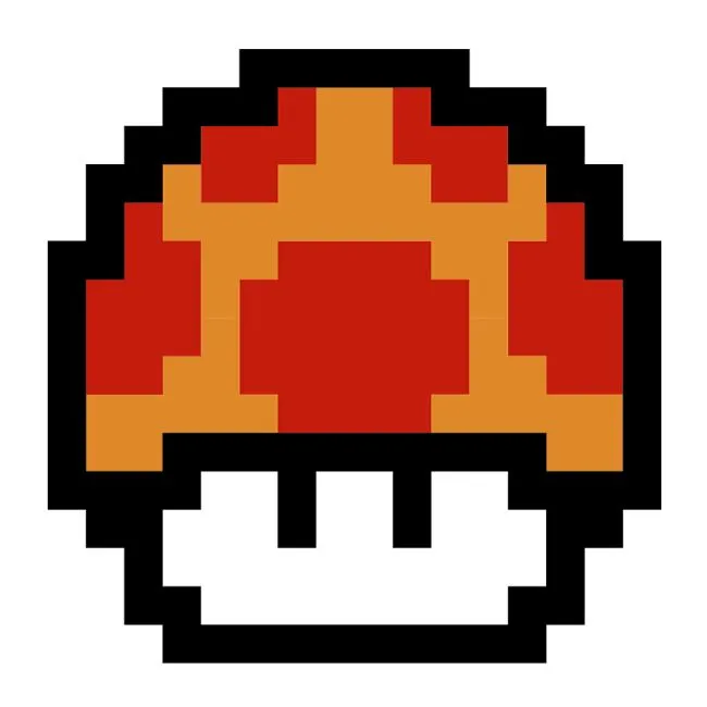 Imágenes de hongos pixelados de Mario Bros - Imagui