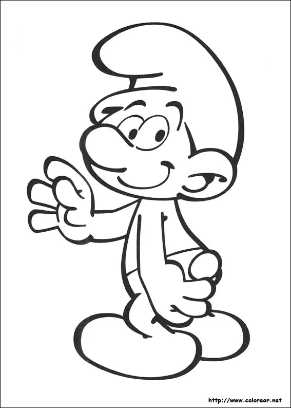 Hongos pitufos para colorear - Imagui