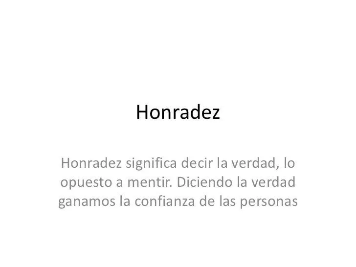 Honradez