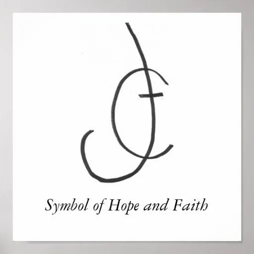 HopeandFaith, símbolo da esperança e da fé Poster | Zazzle HopeandFaith, símbolo da esperança e da fé Poster | Zazzle