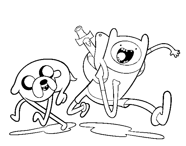 Hora de aventura para colorear - Imagui
