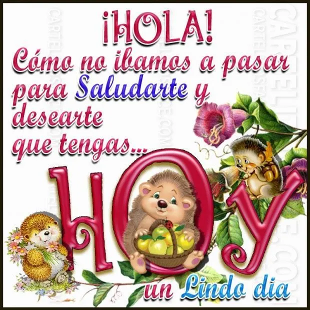 Hora de levantarse!!!,arriba!! | Tarjetitas para Empezar y ...