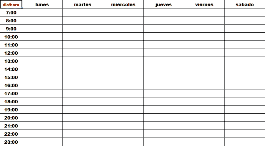 Como hacer un horario para mejorar la memoria ... Como hacer un horario para mejorar la memoria ...