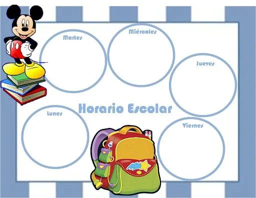 HORARIOS PARA CLASE Y EL AULA PARA IMPRIMIR