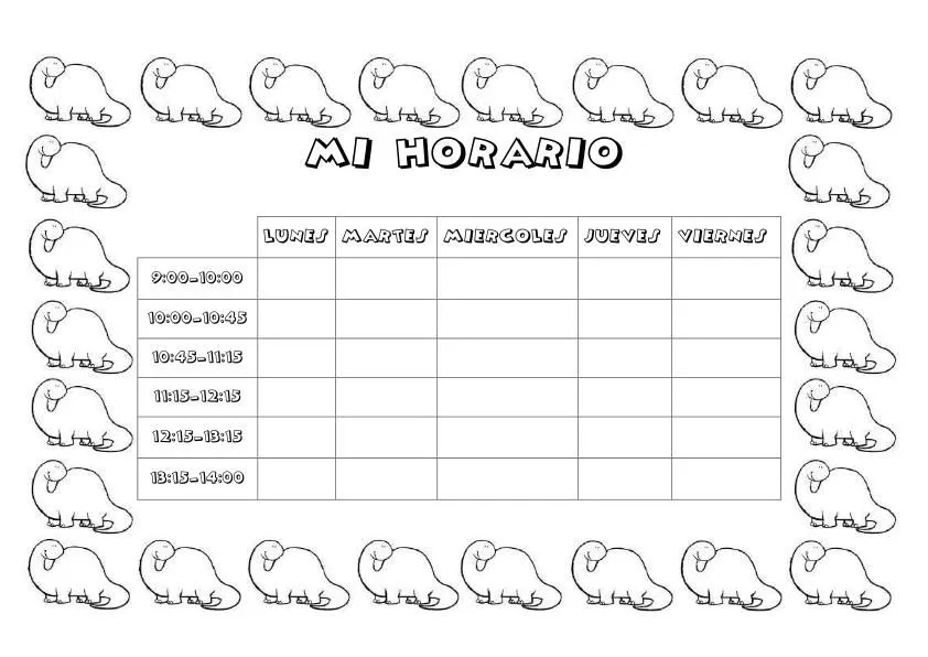 Horarios divertidos para colorear. Nuevas distribuciónes de horas – Planeta Escuela TIC 2.0 Horarios divertidos para colorear. Nuevas distribuciónes de horas – Planeta Escuela TIC 2.0