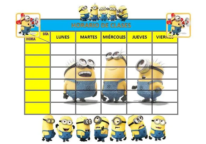 Horarios escolares editables | Educación Primaria Horarios escolares editables | Educación Primaria
