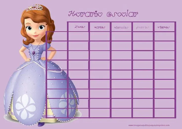 Horarios escolares para imprimir para niñas-Imagenes y dibujos ... Horarios escolares para imprimir para niñas-Imagenes y dibujos ...
