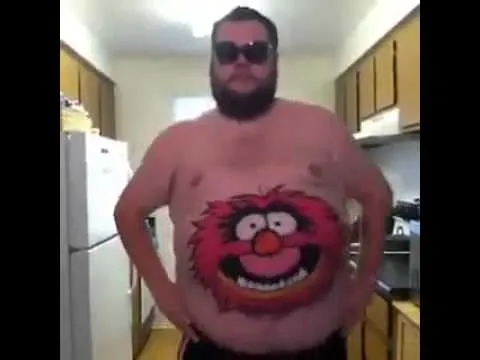 Hordinflon con dibujos en la panza ;$ - YouTube