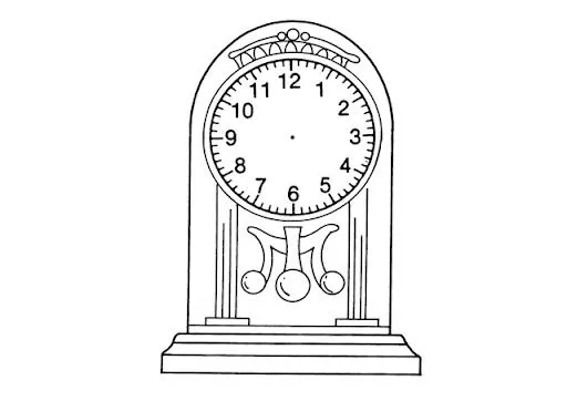 DIBUJO DE RELOJ PARA COLOREAR | FICHAS PARA PINTAR | DIBUJOS PARA ...