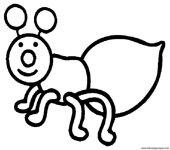 hormiga | Dibujos y juegos, para pintar y colorear hormiga | Dibujos y juegos, para pintar y colorear