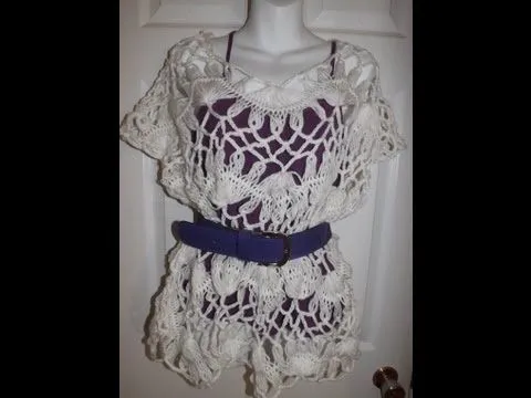Blusa de verano hecha en Horquilla part 1 - YouTube Blusa de verano hecha en Horquilla part 1 - YouTube
