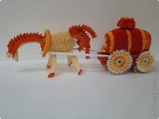 Horse and Buggy by tatyana3513 « Community « 3D Origami Art Horse and Buggy by tatyana3513 « Community « 3D Origami Art