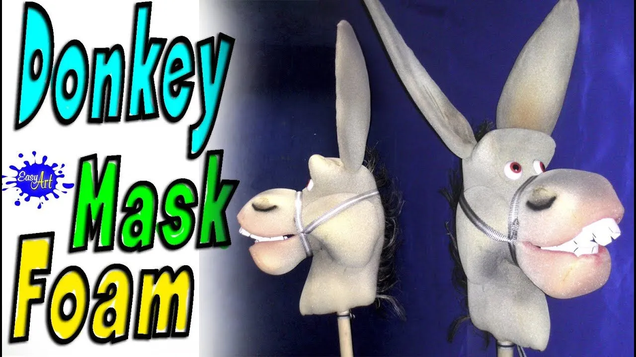 horse mask - disfraces - Donkey foam - burro en goma espuma - YouTube horse mask - disfraces - Donkey foam - burro en goma espuma - YouTube