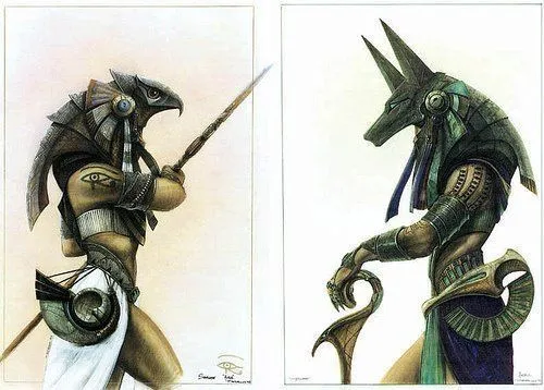 Horus and Anubis - Very cool but way too big. I wonder is a small ... Horus and Anubis - Very cool but way too big. I wonder is a small ...