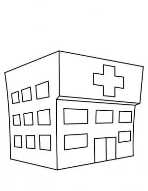 Hospital para colorear