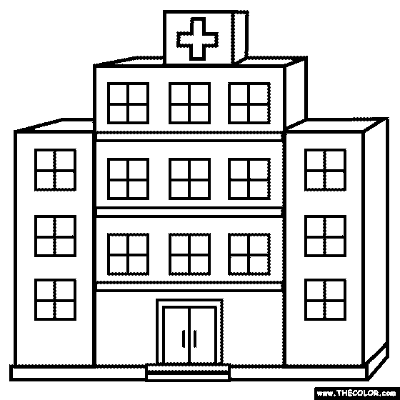 hospital coloring pages for | Clipart Panda - Free Clipart Images hospital coloring pages for | Clipart Panda - Free Clipart Images