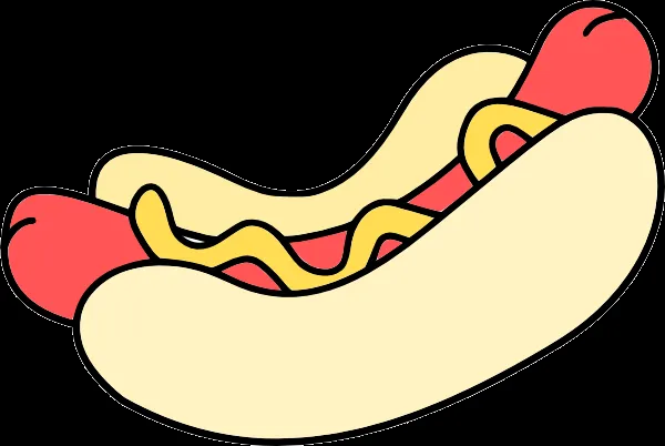 Hot dog para pintar - Imagui